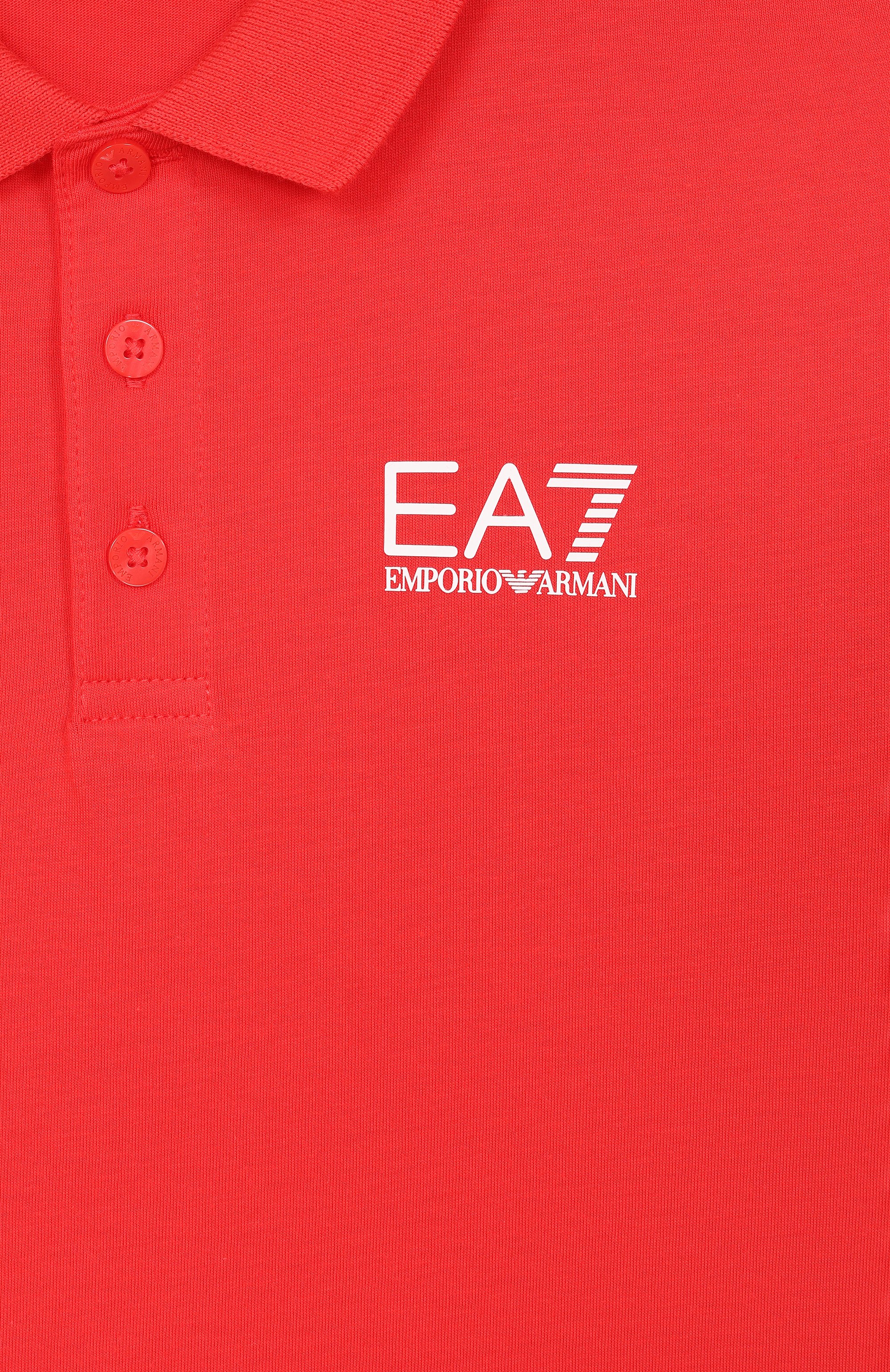 Хлопковое поло EA7, арт. 7B000022/AF10378, фото 3