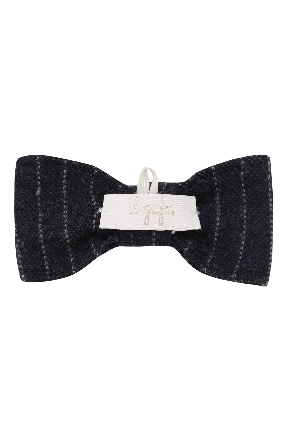 Галстук-бабочка из хлопка IL GUFO темно-синего цвета по цене 1870 руб., арт. A19PH051M1075, фото 3 Галстук-бабочка из хлопка IL GUFO, арт. A19PH051M1075, фото 3