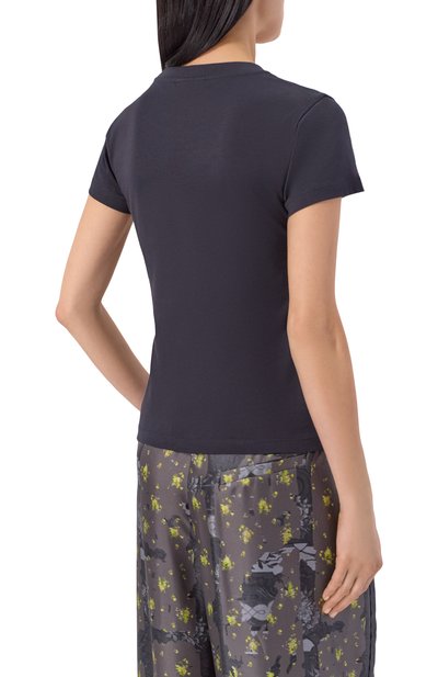 Хлопковая футболка GANNI, арт. A1050178, фото 4