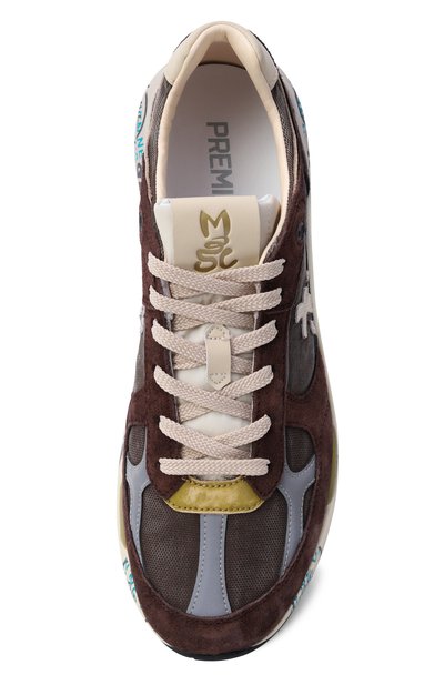Комбинированные кроссовки mase PREMIATA коричневого цвета по цене 32600 руб., арт. MASE25/VAR 8026, фото 5 Комбинированные кроссовки mase PREMIATA, арт. MASE25/VAR 8026, фото 5