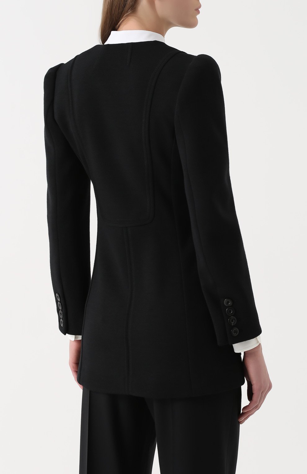 Удлиненный приталенный жакет с рукавом-фонарик CHLOÉ, арт. 17AJV09-17A083, фото 4