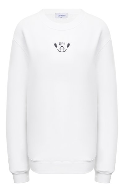 Женский хлопковый свитшот OFF-WHITE, арт. 0WBA055S24FLE002