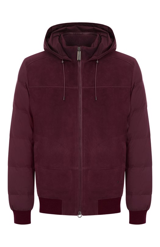 Комбинированный пуховик Stefano Ricci M7J5300180/PL001H Бордовый M7J5300180/PL001H