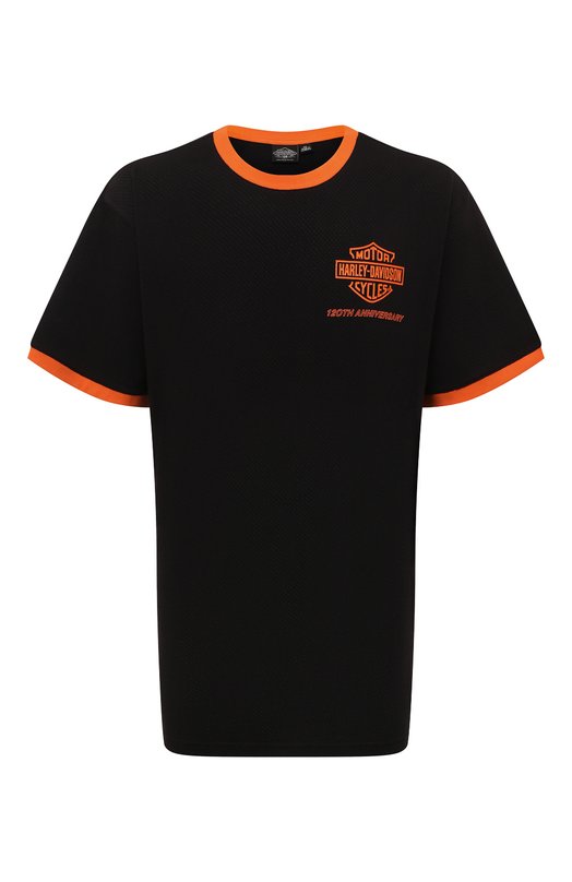 Хлопковая футболка 120th Anniversary Harley-Davidson 96834-23VM Чёрный 96834-23VM
