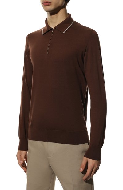 Поло из хлопка и кашемира FIORONI, арт. MK22609C2, фото 3