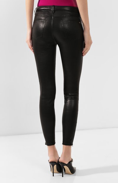 Кожаные брюки 7 FOR ALL MANKIND черного цвета по цене 79000 руб., арт. JSWT9380NJ, фото 4 Кожаные брюки 7 FOR ALL MANKIND, арт. JSWT9380NJ, фото 4