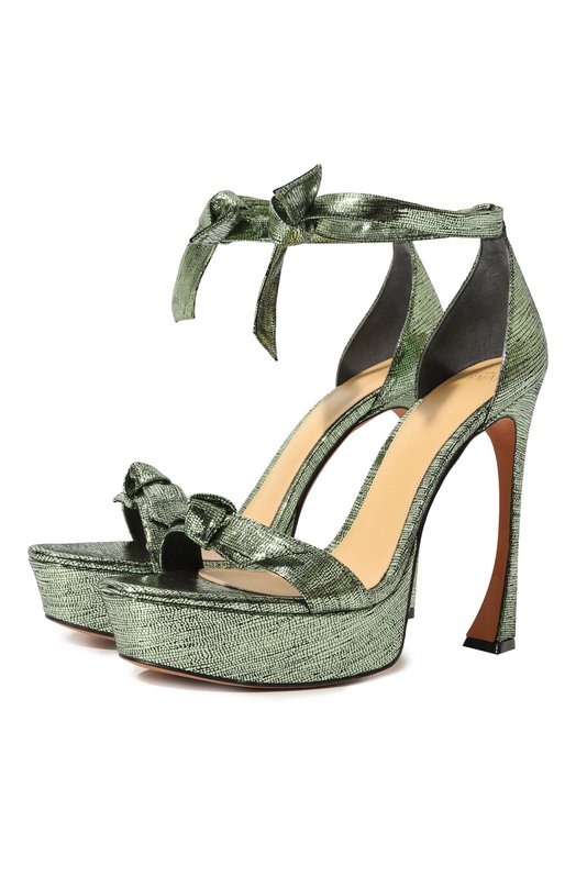 

Кожаные босоножки Alexandre Birman, Зелёный