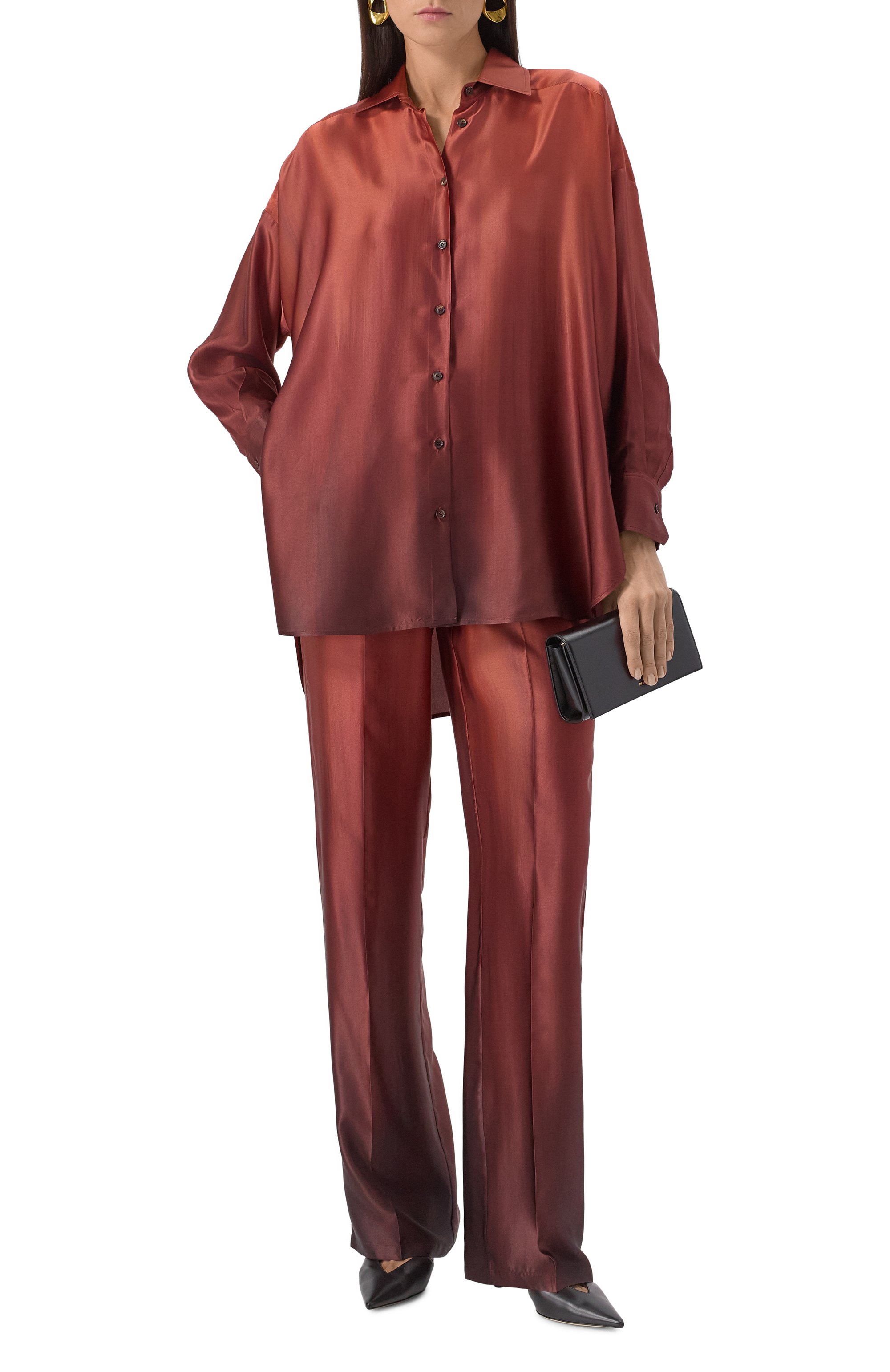 Шелковая блузка KITON, арт. D51402K0909E02, фото 2