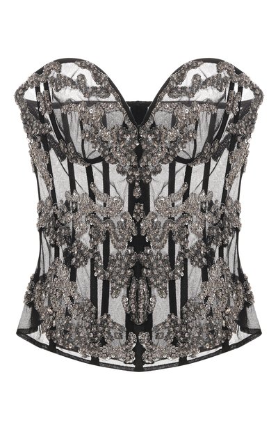 Женский топ с отделкой пайетками ZUHAIR MURAD, арт. PTP25015/EM0R005