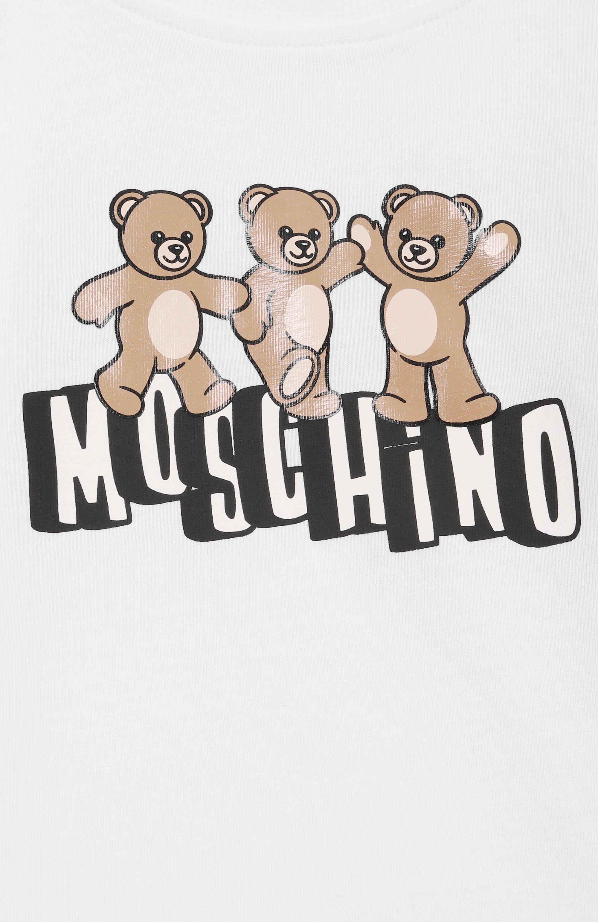 Хлопковая футболка MOSCHINO, арт. HUM05P/LAA23_001, фото 3