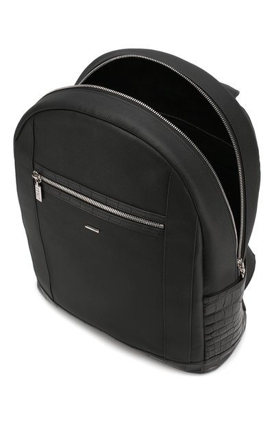 Рюкзак с отделкой из кожи аллигатора ZILLI, арт. MJP-0BR03-A0490/0001/AMIS, фото 4