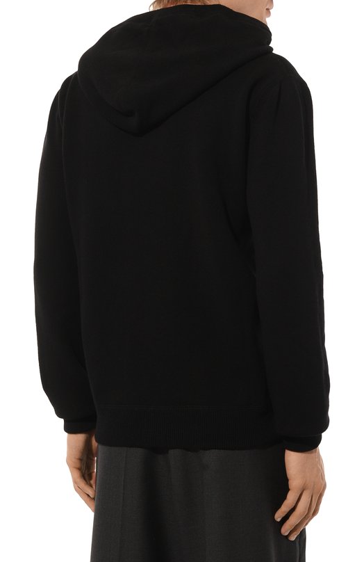 Худи из шерсти и кашемира Dolce & Gabbana GX033T/JEMQ3 Чёрный  GX033T/JEMQ3 Фото 4