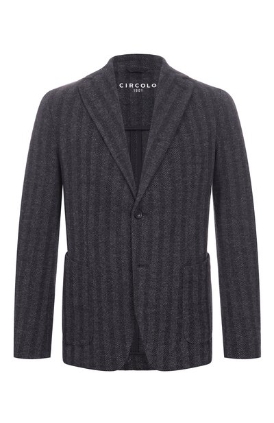 Мужской пиджак из шерсти и хлопка CIRCOLO 1901, арт. CN5061