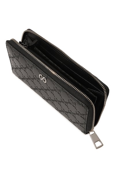 Кожаное портмоне GUCCI черного цвета по цене 89280 руб., арт. 473928 CWC1N, фото 3 Кожаное портмоне GUCCI, арт. 473928 CWC1N, фото 3