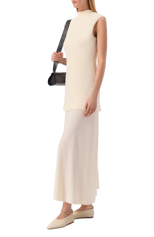 Кожаные балетки Jil Sander J15WZ0039/P7588 Кремовый  J15WZ0039/P7588 Фото 3