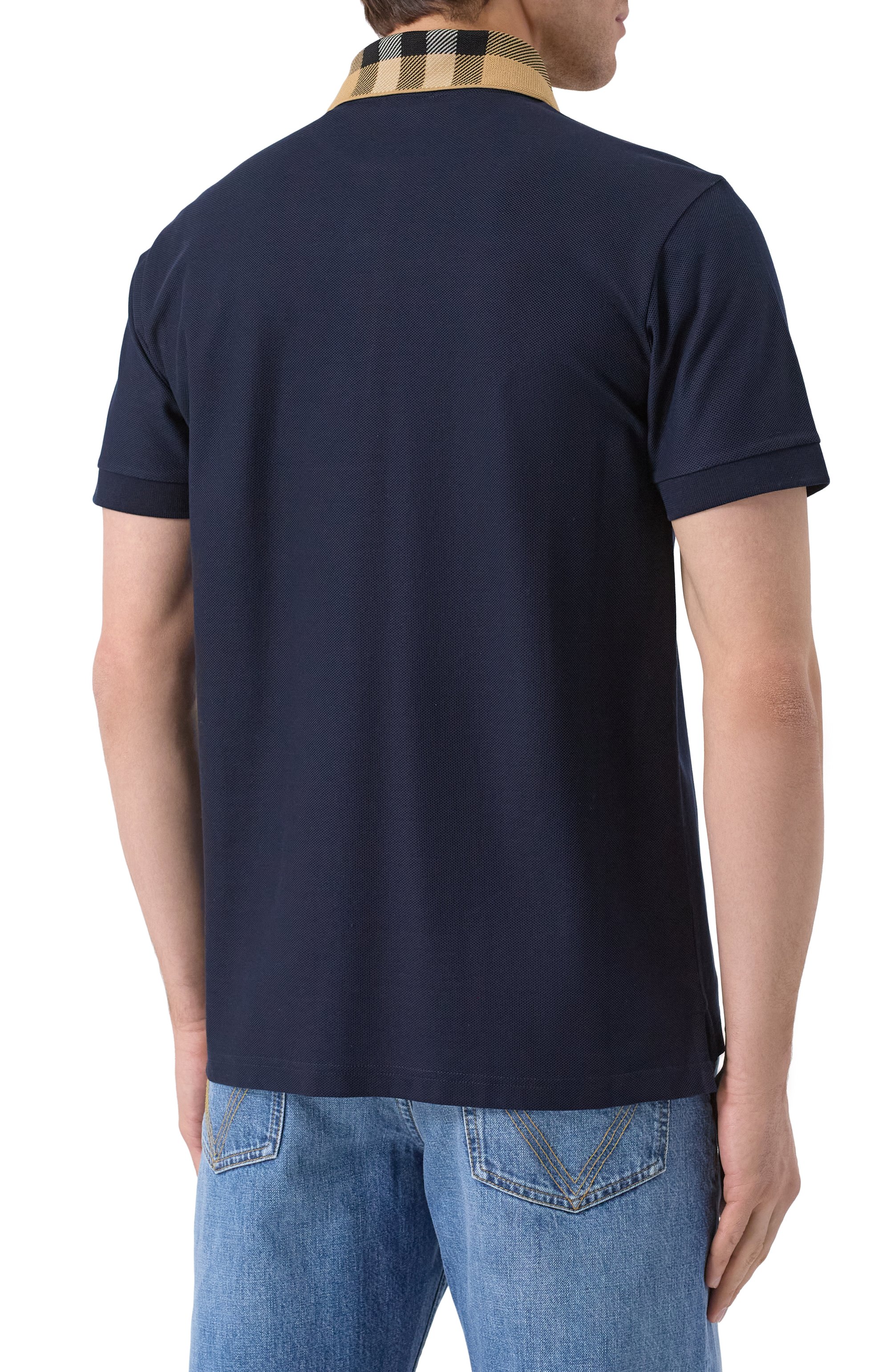 Хлопковое поло BURBERRY, арт. 8072661, фото 4