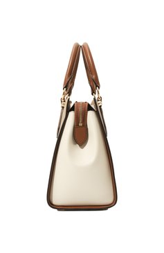 Женская сумка marilyn medium MICHAEL MICHAEL KORS бежевого цвета, арт. 30R3G6AS2T | Фото 4 (Сумки-технические: Сумки top-handle; Размер: medium; Материал: Натуральная кожа; Материал сплава: Проставлено; Ремень/цепочка: На ремешке; Драгоценные камни: Проставлено)