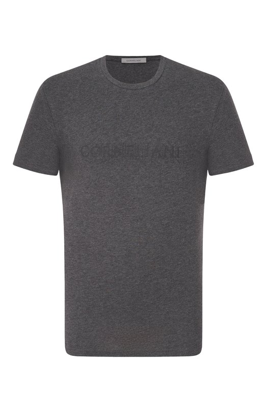 Хлопковая футболка Corneliani 26G582-2625019 Серый 26G582-2625019