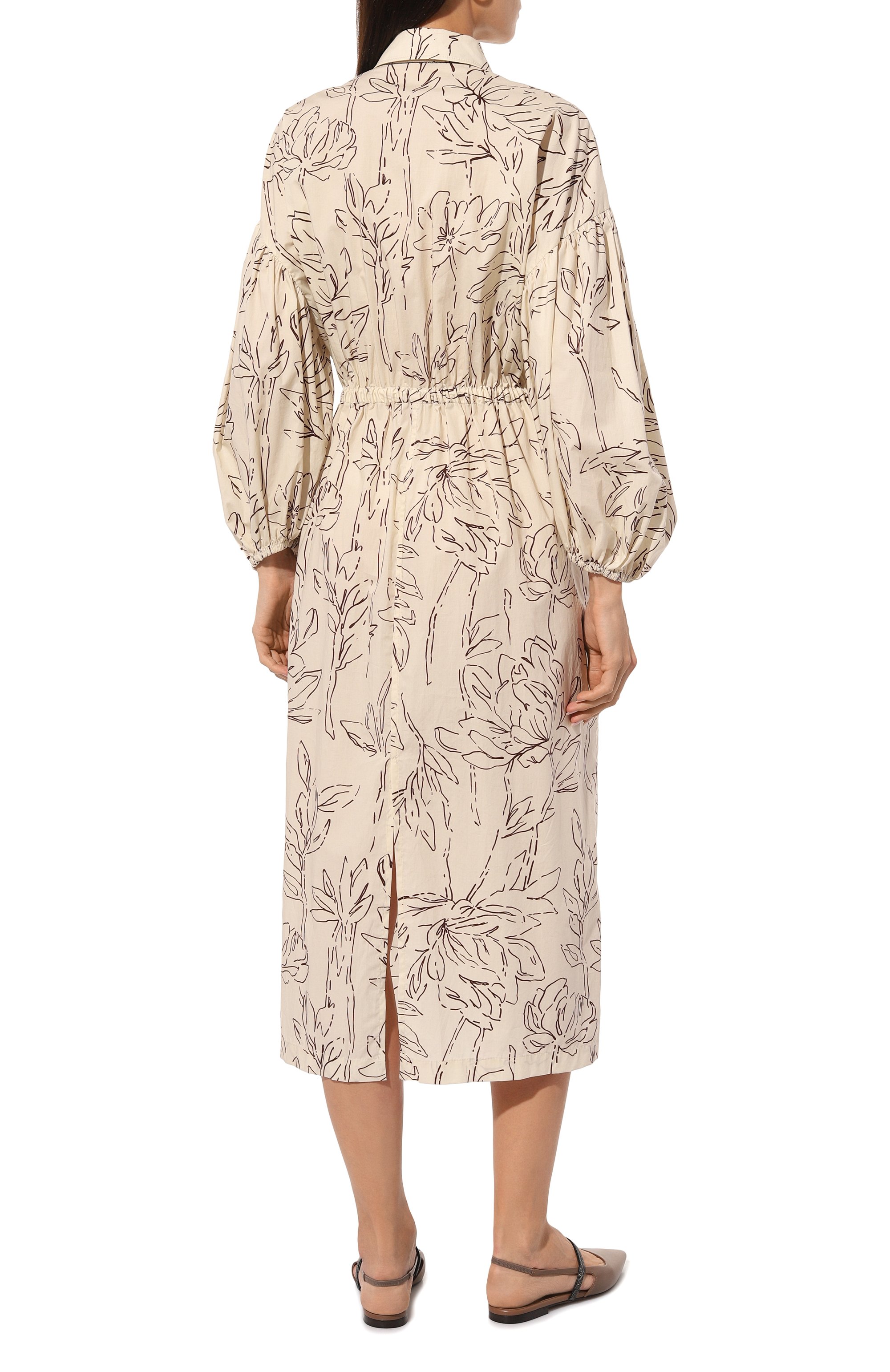 Хлопковое платье BRUNELLO CUCINELLI, арт. ML941A5174, фото 4