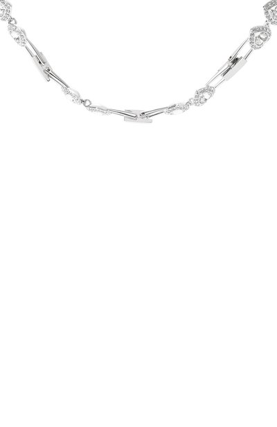 Колье ariana grande x swarovsk SWAROVSKI серебряного цвета по цене 43100 руб., арт. 5720857, фото 4 Колье ariana grande x swarovsk SWAROVSKI, арт. 5720857, фото 4