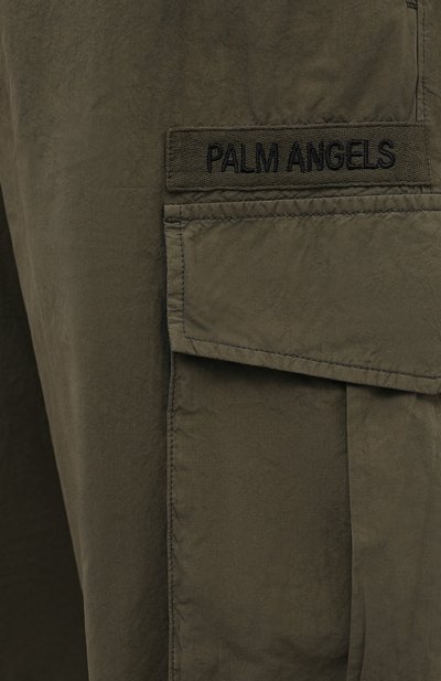 Хлопковые джоггеры PALM ANGELS, арт. PWCF001S21FAB0015656, фото 5