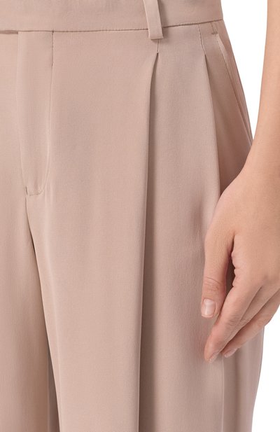 Шелковые брюки JACOB LEE светло-розового цвета по цене 158000 руб., арт. WTP056SS25-SCPB, фото 5 Шелковые брюки JACOB LEE, арт. WTP056SS25-SCPB, фото 5