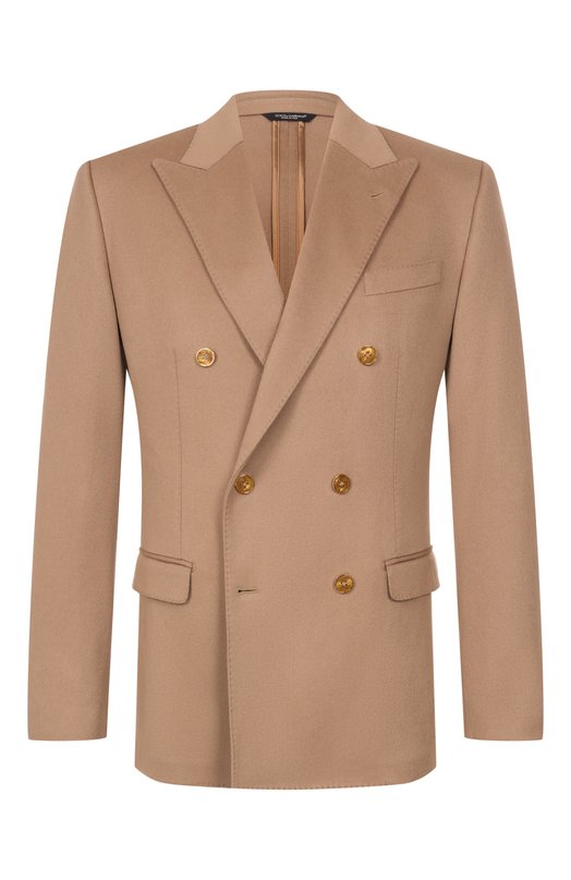 Кашемировый пиджак Dolce & Gabbana G2NW1T/GK248 Бежевый G2NW1T/GK248