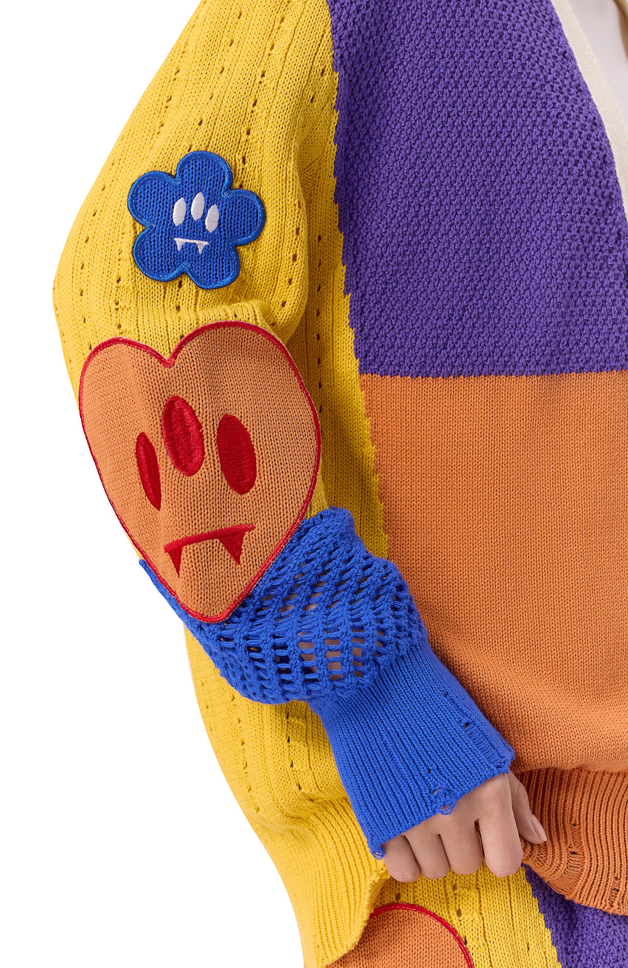 Хлопковый кардиган BARROW разноцветного цвета по цене 42400 руб., арт. S5BWW0CA078, фото 5 Хлопковый кардиган BARROW, арт. S5BWW0CA078, фото 5