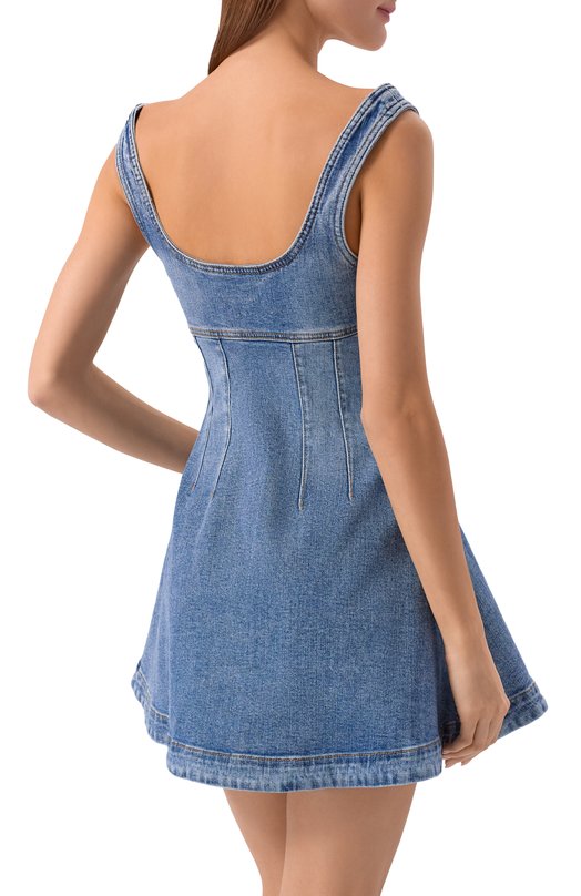 Джинсовое платье self-portrait RS26812SBL Голубой  RS26812SBL Фото 3