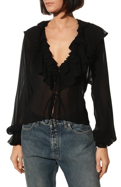 Блузка из вискозы PHILOSOPHY DI LORENZO SERAFINI, арт. A0201/7117, фото 3