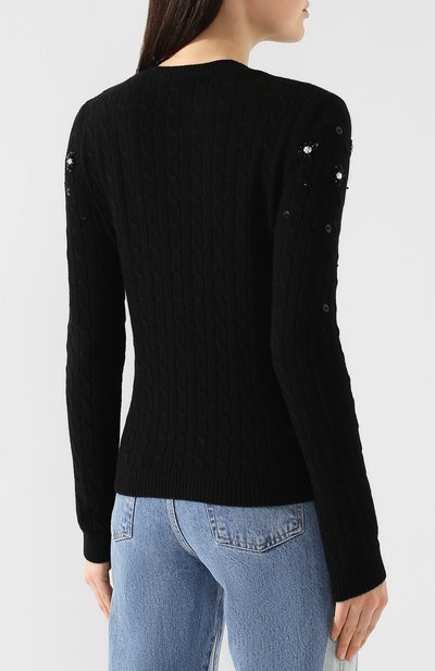 Пуловер из смеси шерсти и вискозы REDVALENTINO, арт. RR3KCA18/BLM, фото 4