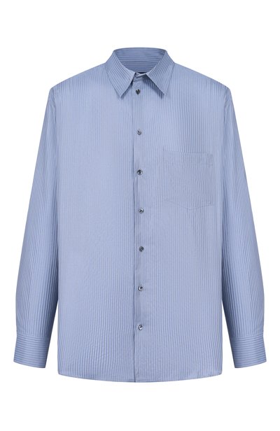 Мужская рубашка из хлопка и шелка GIORGIO ARMANI, арт. GM004059/TE23091