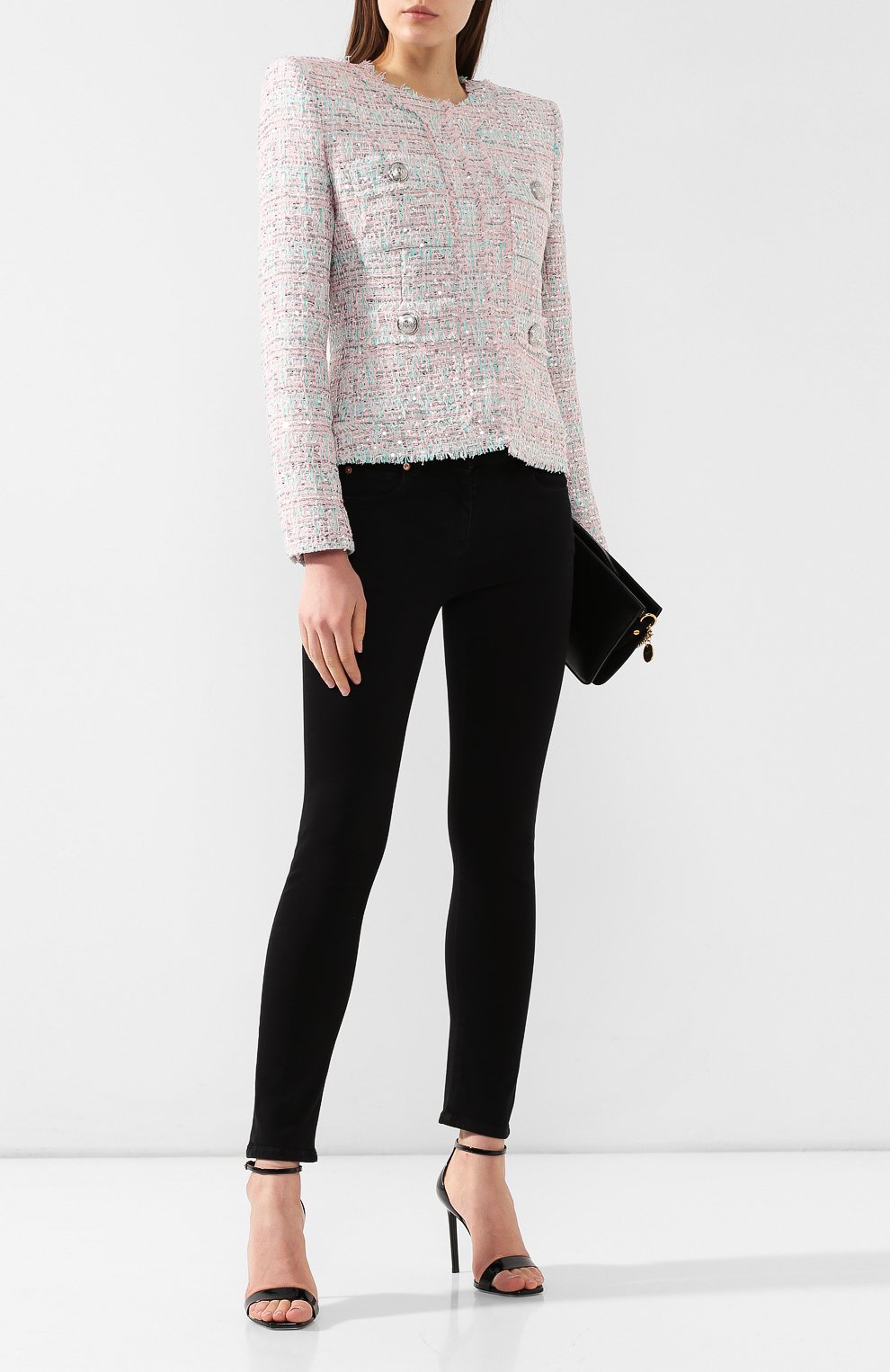 Жакет BALMAIN светло-розового цвета по цене 418000 руб., арт. RF07197/X191, фото 2 Жакет BALMAIN, арт. RF07197/X191, фото 2