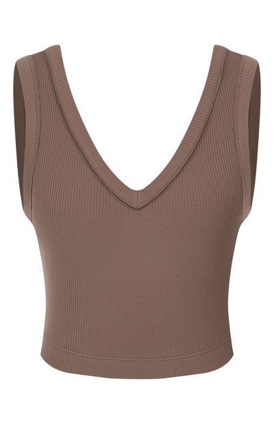 Женская хлопковая майка BRUNELLO CUCINELLI, арт. MG902FP102