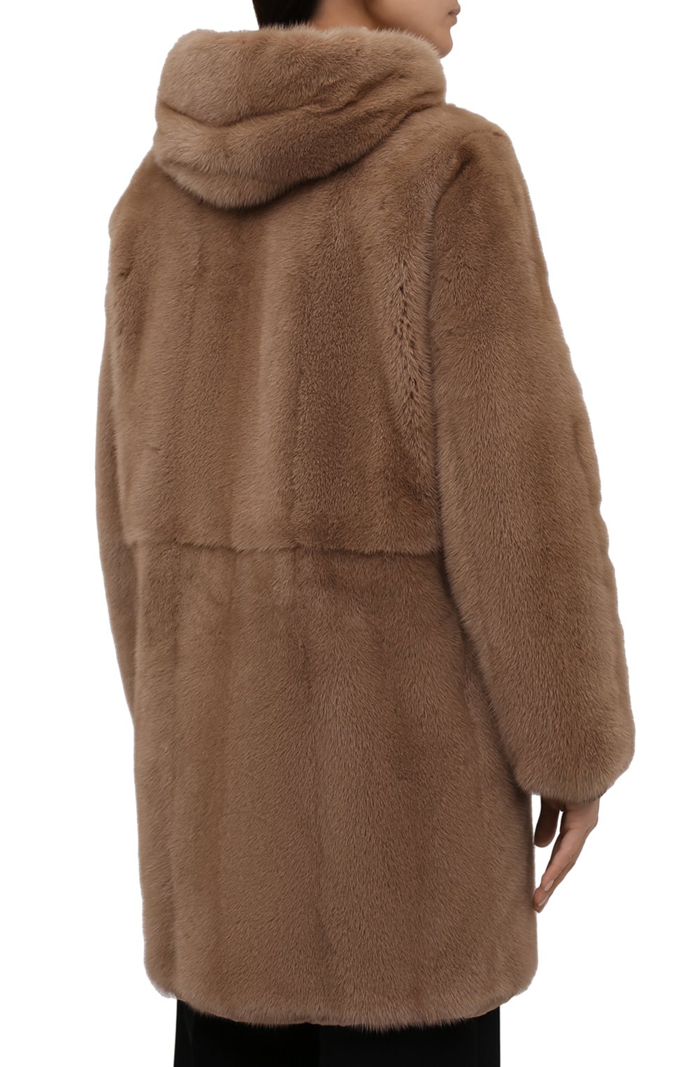 Шуба из меха норки MANZONI24, арт. 21M551-VFNY/38-46, фото 4