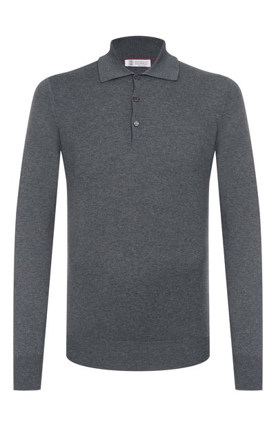 Мужская хлопковое поло BRUNELLO CUCINELLI, арт. M29800135