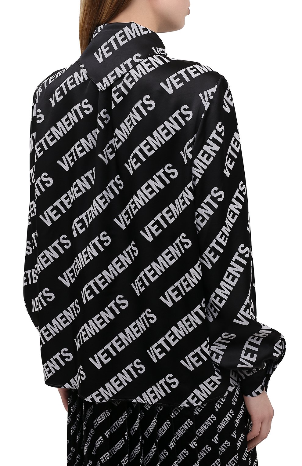 Блузка VETEMENTS, арт. WE51SH700B 2606/BLACK/WHITE, фото 4