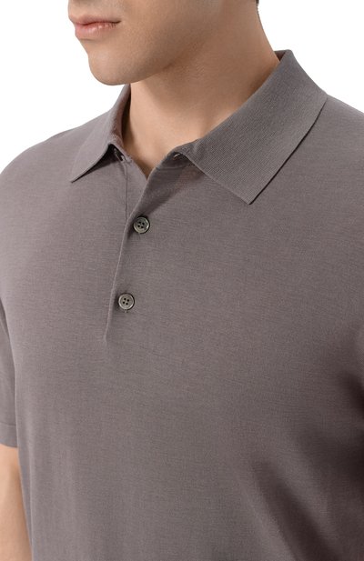 Поло из шелка и хлопка 12 STOREEZ, арт. 136307, фото 5