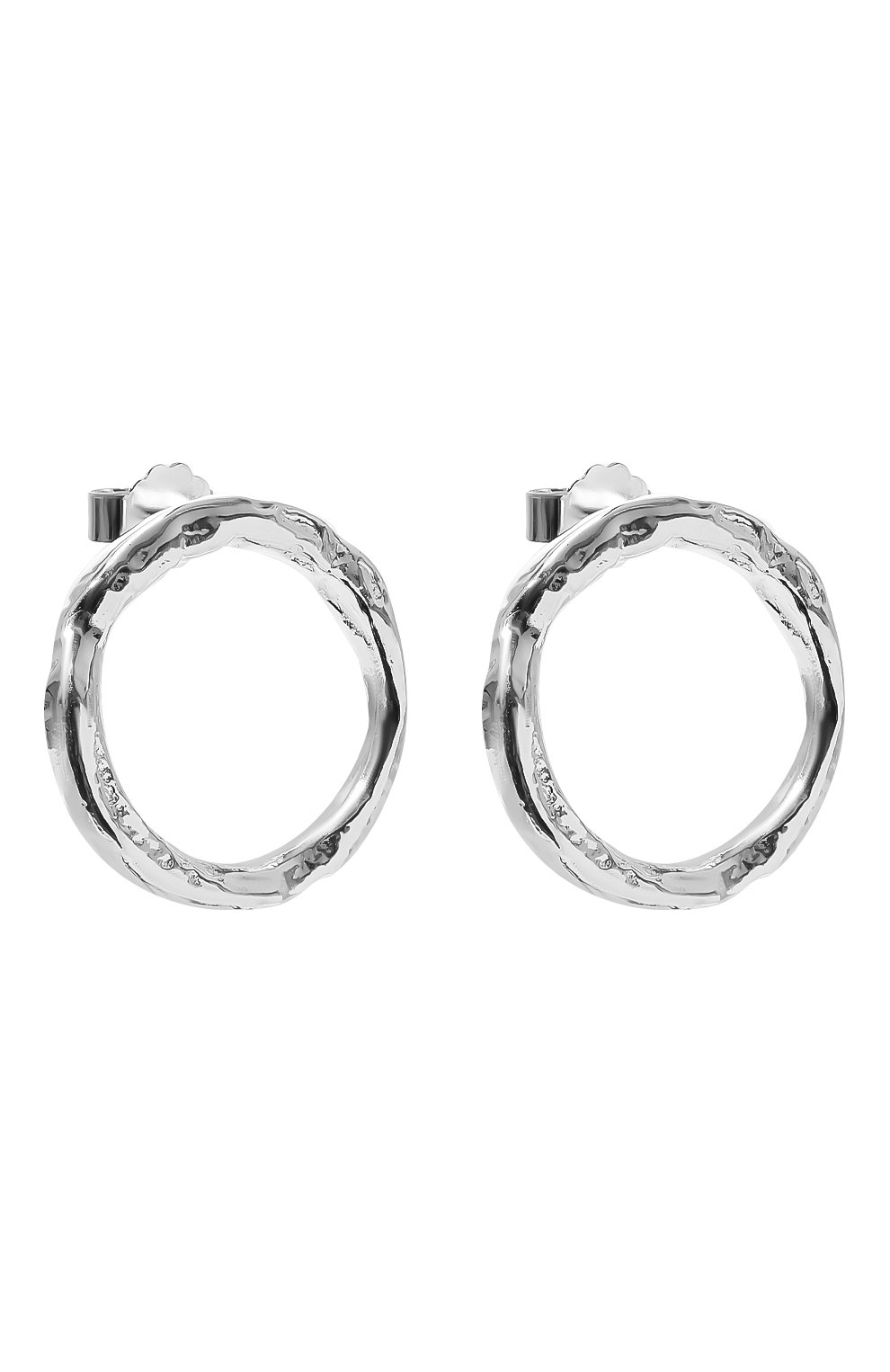 Серьги full circle SEVENWORLDS серебряного цвета по цене 18600 руб., арт. SW306/2, фото 3 Серьги full circle SEVENWORLDS, арт. SW306/2, фото 3