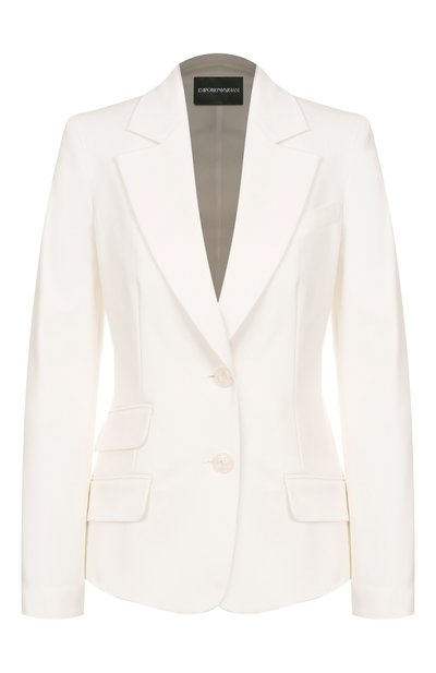 Женский жакет из хлопка и вискозы EMPORIO ARMANI, арт. EW000856/TE10007
