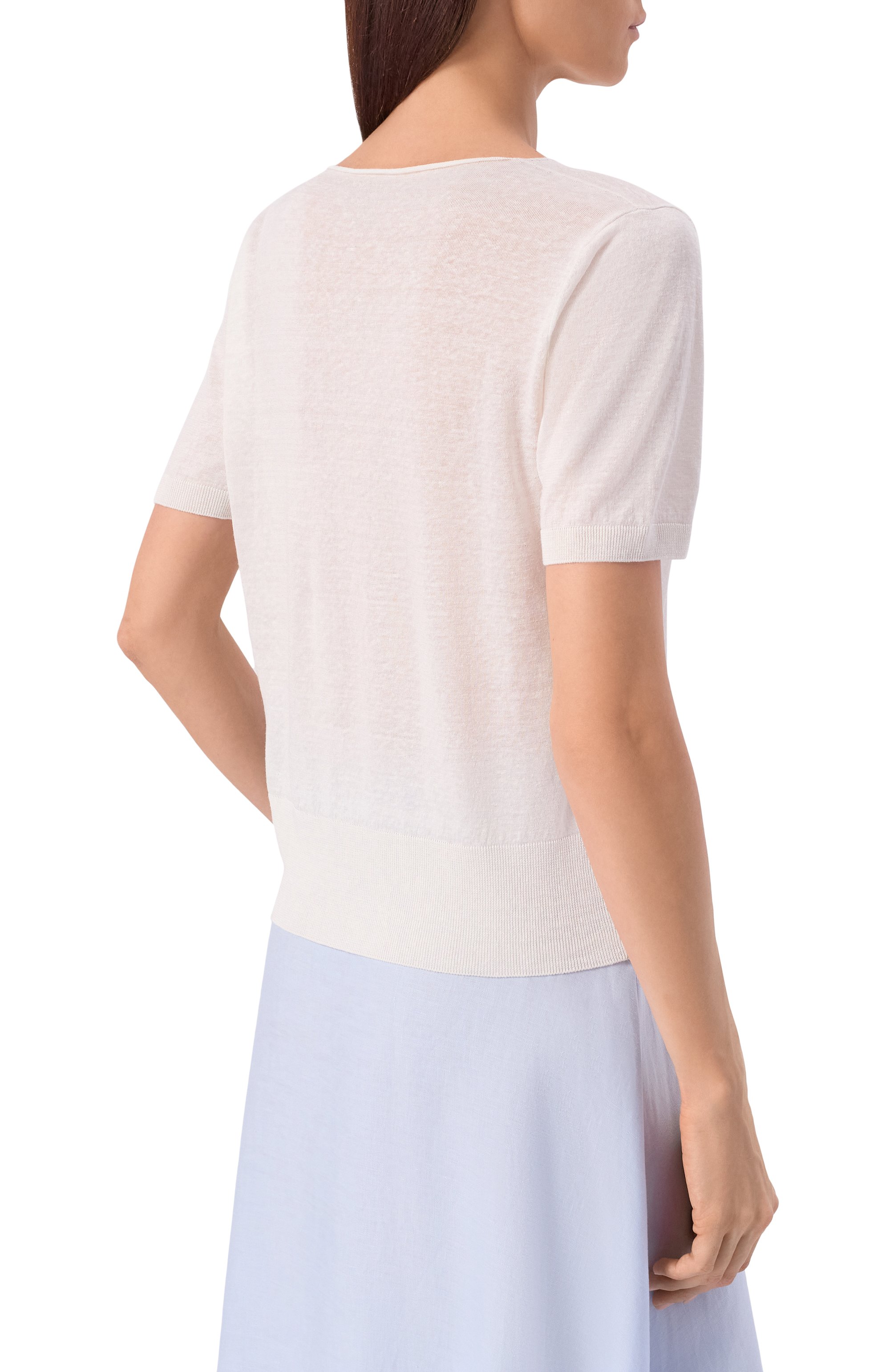 Пуловер изо льна и шелка AGNONA, арт. K011025E/0L180PE, фото 4