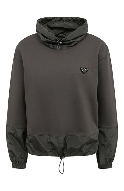 Женский хлопковое худи EMPORIO ARMANI, арт. 3L2M6G/2JYVZ