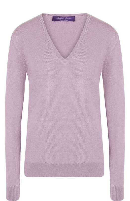 

Кашемировый пуловер с V-образным вырезом Ralph Lauren, Розовый