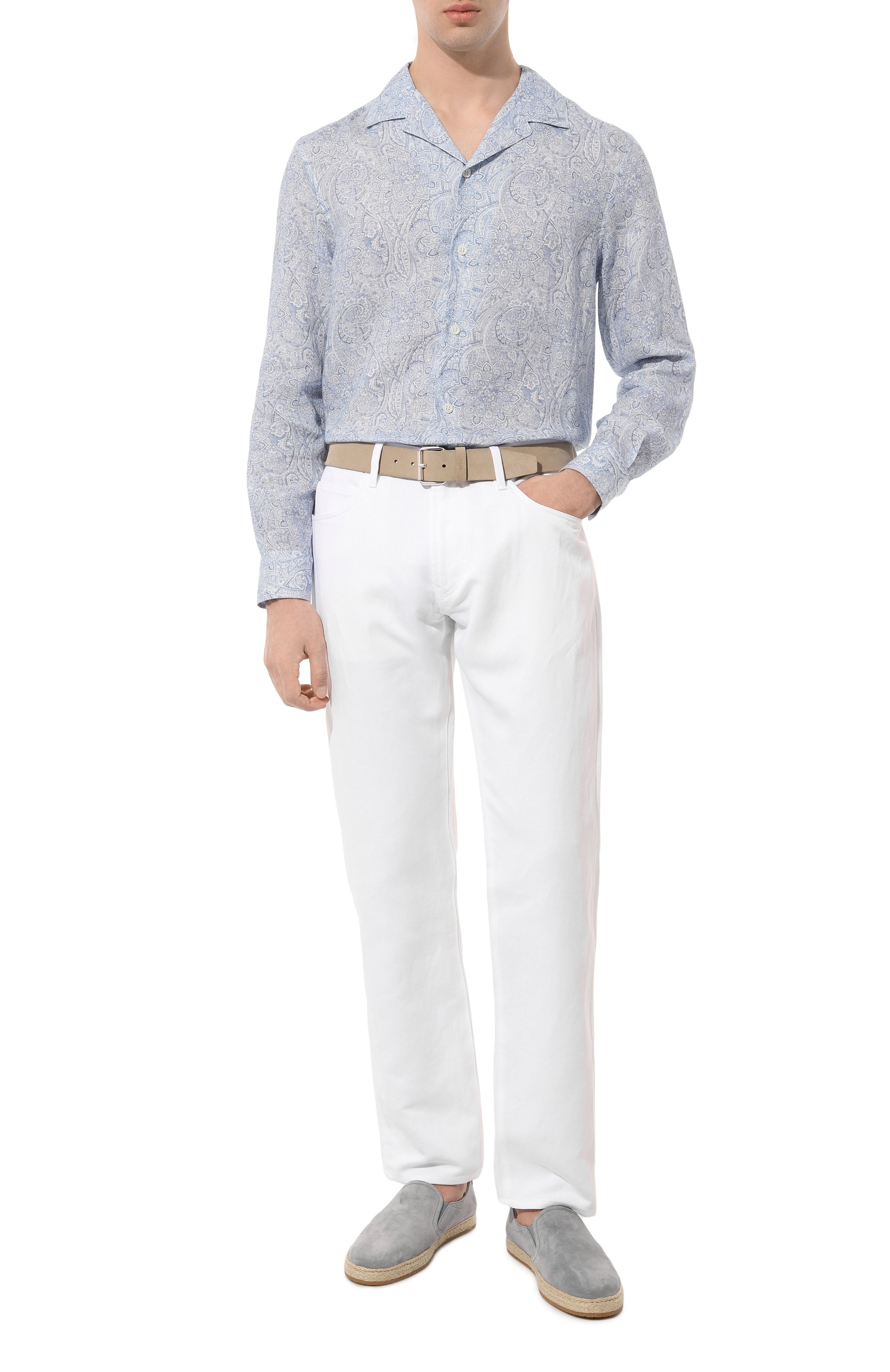 Льняная рубашка BRUNELLO CUCINELLI, арт. MM6550667, фото 2