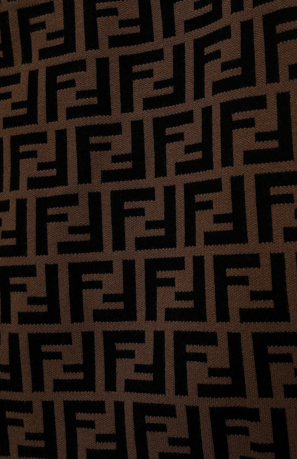 Юбка из вискозы FENDI темно-коричневого цвета по цене 37600 руб., арт. JFG070/AEYD/8-12+, фото 3 Юбка из вискозы FENDI, арт. JFG070/AEYD/8-12+, фото 3