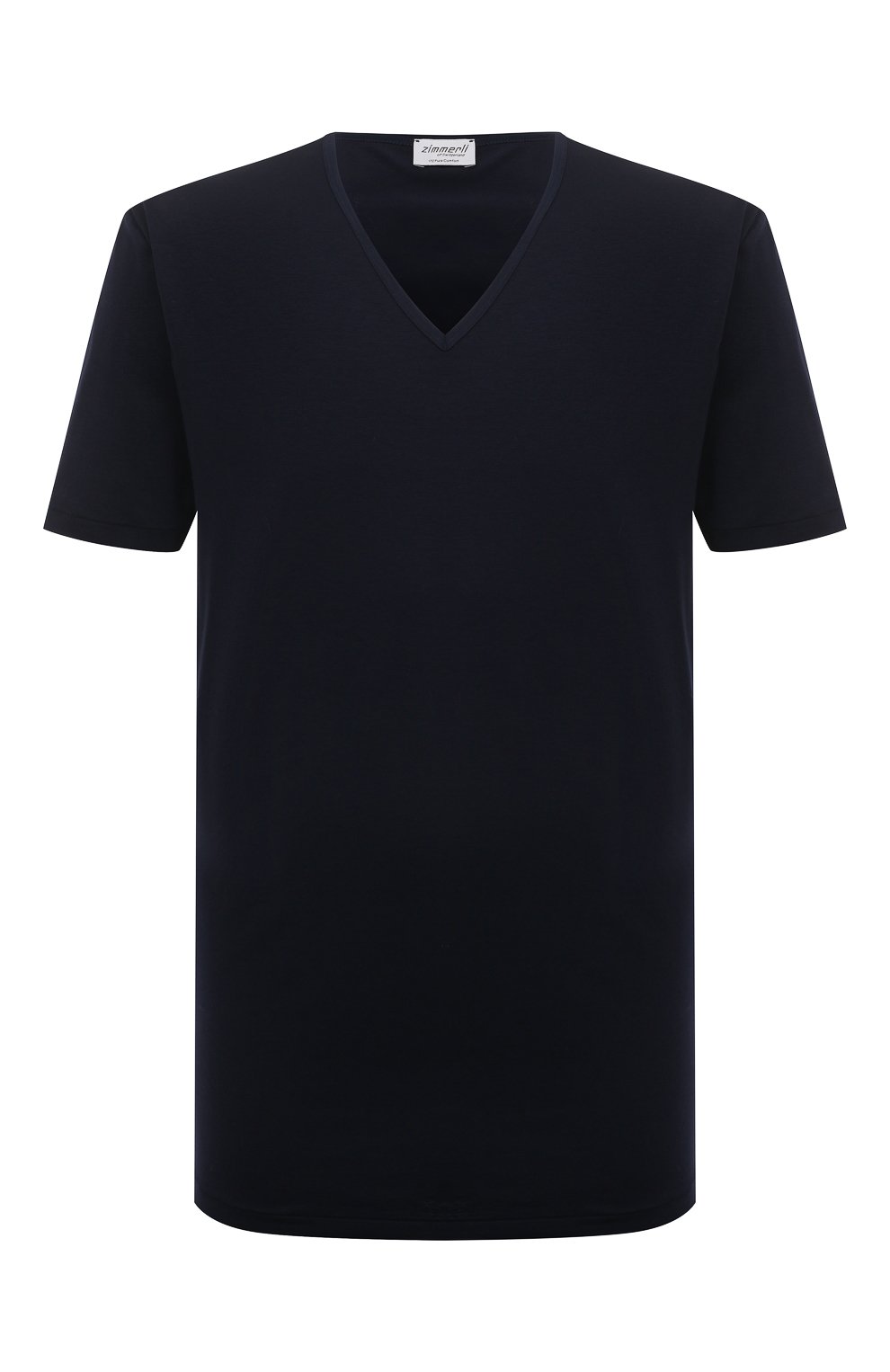Хлопковая футболка ZIMMERLI темно-синего цвета по цене 14450 руб., арт. 172-1462, фото 1 Хлопковая футболка ZIMMERLI, арт. 172-1462, фото 1