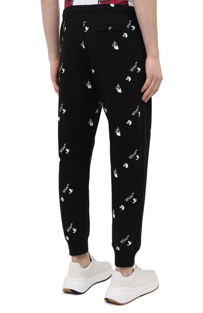 Хлопковые джоггеры OFF-WHITE, арт. 0MCH033R21FLE004, фото 4