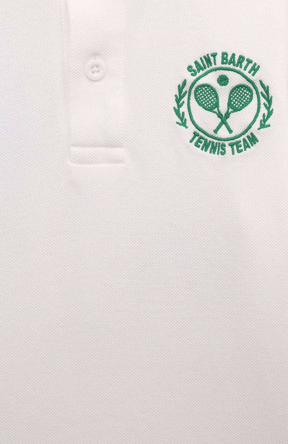 Хлопковое поло MC2 SAINT BARTH белого цвета по цене 13150 руб., арт. STBK BEVERLY HILLS JR/BEVH002, фото 3 Хлопковое поло MC2 SAINT BARTH, арт. STBK BEVERLY HILLS JR/BEVH002, фото 3