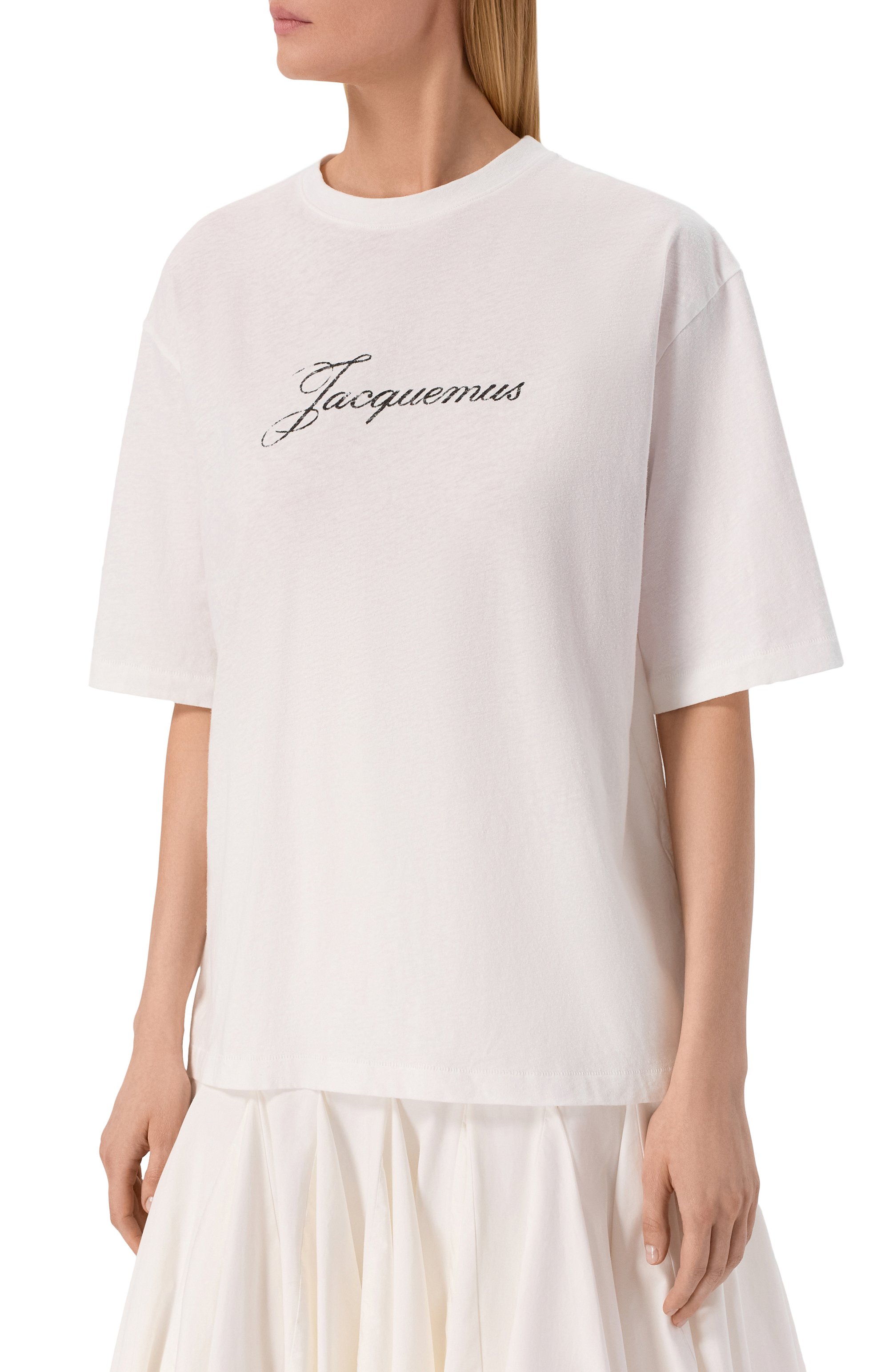 Хлопковая футболка JACQUEMUS, арт. 26ETSW00596/AJ00289, фото 3
