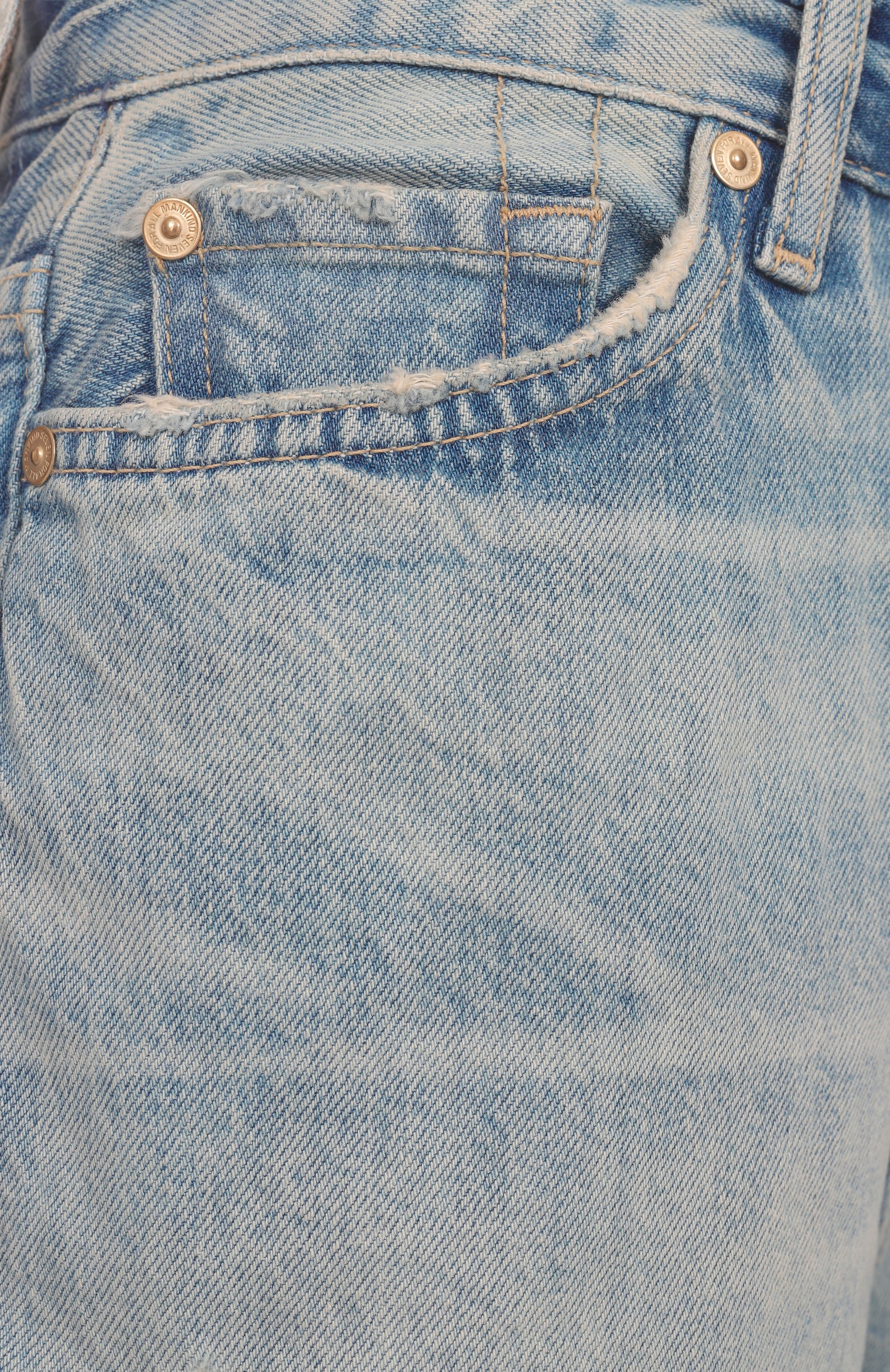 Джинсовые шорты 7 FOR ALL MANKIND, арт. 7U027066PAS, фото 6